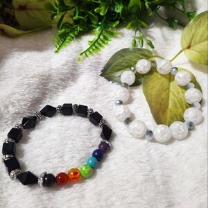Handmade beaded bracelets. 7 chakra beads bracelet.